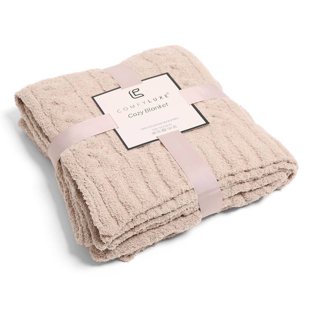 Braided Cable Knit Luxury Soft Throw Blanket - HER Home Design Boutique